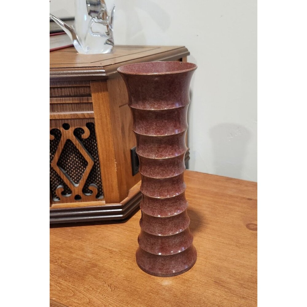 Post-Modern Scotsass like 9 1/2" Tall Cast Brass Vase